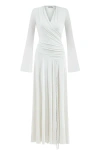Nocturne Double Breasted Long Dress In White