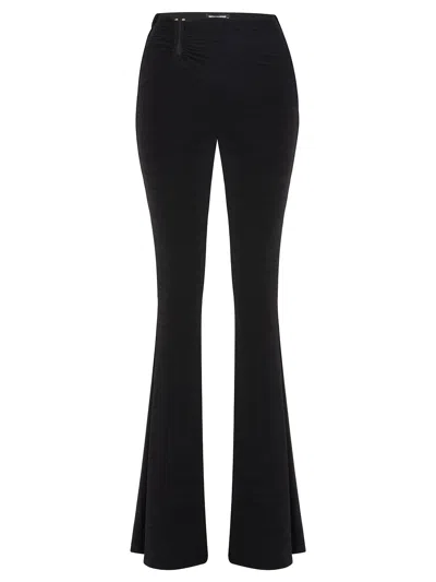 Nocturne Draped Flare Pants In Black