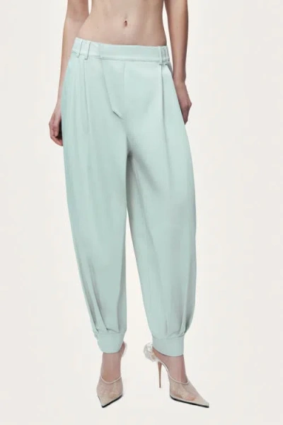 Nocturne Draped Harem Trousers In Green