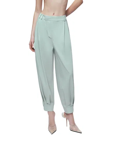 Nocturne Draped Harem Trousers In Green