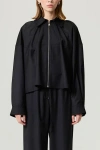 Nocturne Draped Jacket In Black