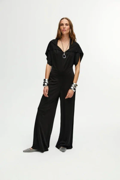 Nocturne Draped Jumpsuit In Black