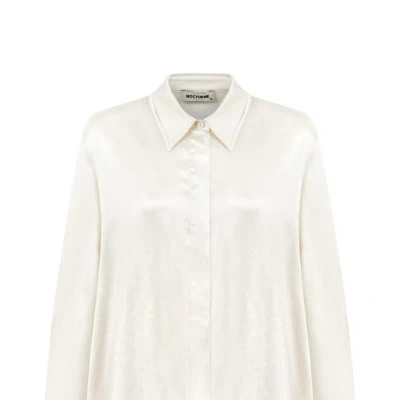 Nocturne Draped Shirt In White