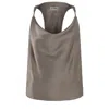 Nocturne Draped Top In Dark Beige