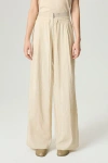 Nocturne Drawstring-waist Relaxed Pants In White