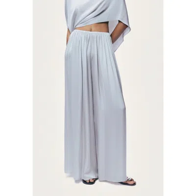 Nocturne Elasticated Wide-leg Pants In Gray