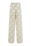 Nocturne Embroidered Pants In Ivory