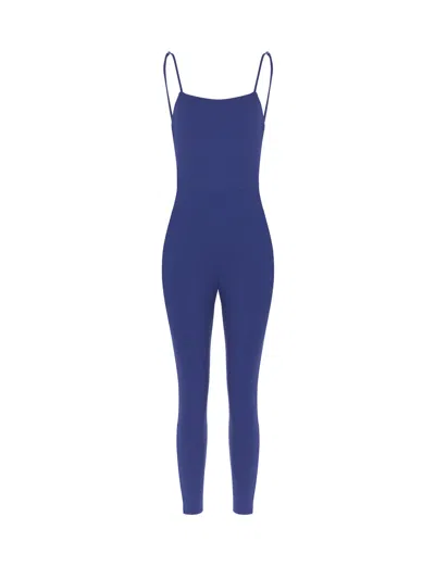 Nocturne Fitted Bodysuit With Spaghetti Straps In Blue