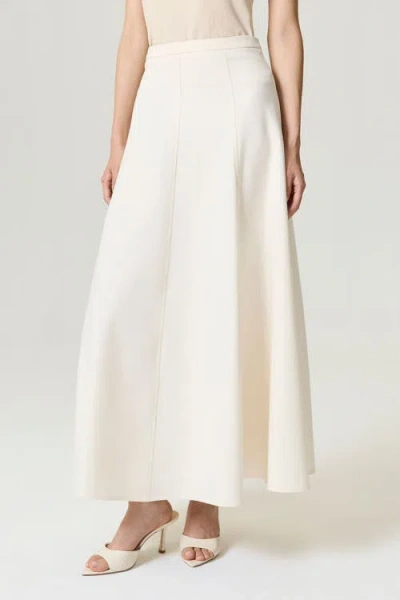 Nocturne Flared Maxi Skirt In Neutral