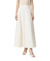 Nocturne Flared Maxi Skirt In Neutral