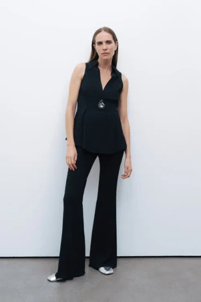 Nocturne Flared Pants In Black