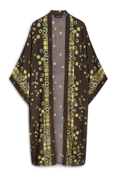 Nocturne Flowing Lightweight Kimono In Multi-colored