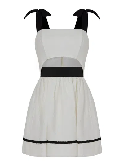 ruched off shoulder mini dress Modal Off-Shoulder Ruched Mini Dress in Ivory - S