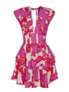 Nocturne Flowy Printed Mini Dress