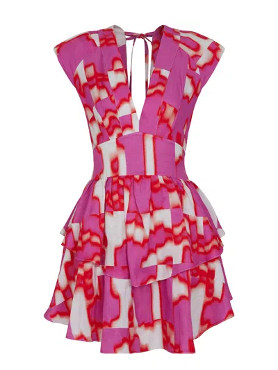 Nocturne Flowy Printed Mini Dress
