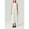 Nocturne Flowy Sleeveless Maxi Dress In White