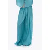 Nocturne Flowy Wide Leg Pants In Blue