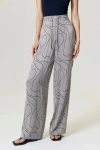 Nocturne Flowy Wide-leg Tailored Pants In Gray