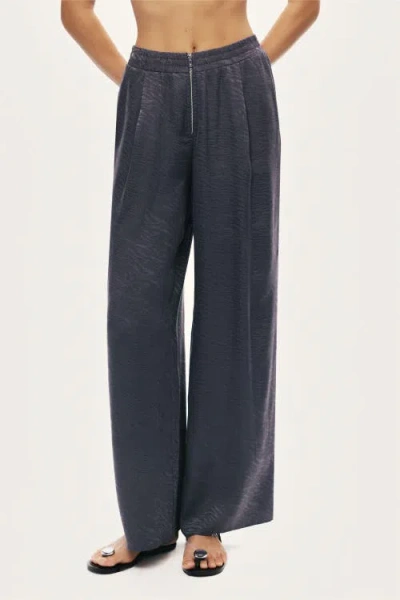 Nocturne Fluid Straight-leg Pants In Blue