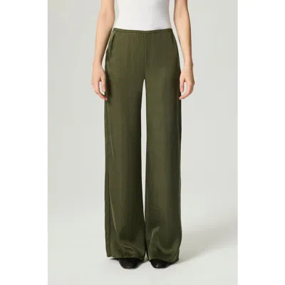 Nocturne Fluid Tailored Wide-leg Pants In Green