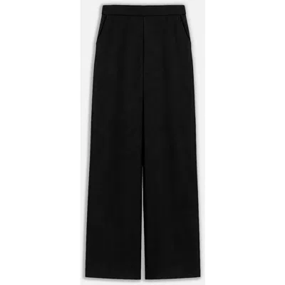 Nocturne Fluid Wide Leg Trousers In Black