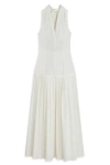 Nocturne Halter Neck Maxi Dress In Ivory