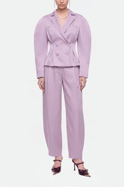 Nocturne High Waist Balloon Leg Trousers In Purple