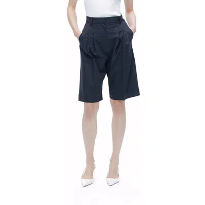 Nocturne High Waist Bermuda Shorts In Blue
