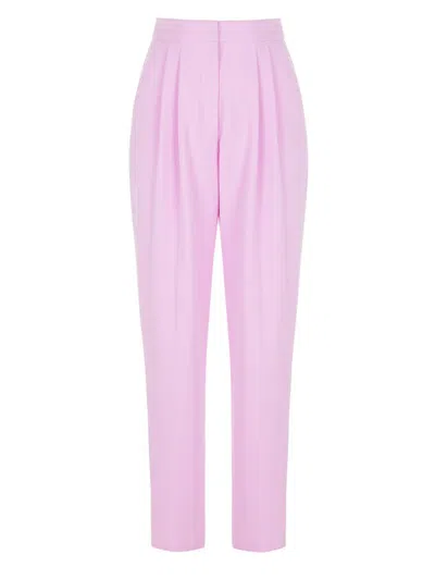 Nocturne High Waist Carrot Trousers In Pink