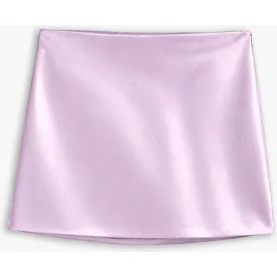 Nocturne High Waist Flared Mini Skirt In Purple