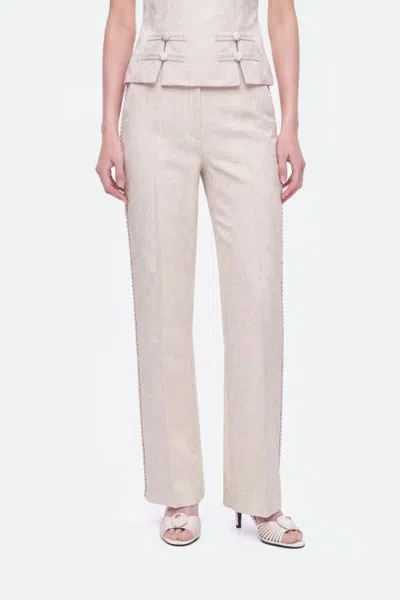 Nocturne High Waist Fluid Trousers In White