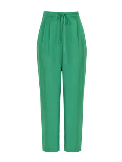 Nocturne High-waisted Carrot Pants In Green