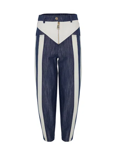 Nocturne High-waisted Denim Pants In Multi