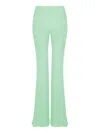 Nocturne High-waisted Flare Pants In Green