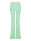 Nocturne High-waisted Flare Pants In Mint Green