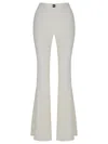 Nocturne High-waisted Flare Pants In Ivory