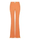 Nocturne High-waisted Flare Pants In Orange