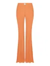 Nocturne High-waisted Flare Pants In Orange