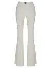 Nocturne High-waisted Flare Pants In White