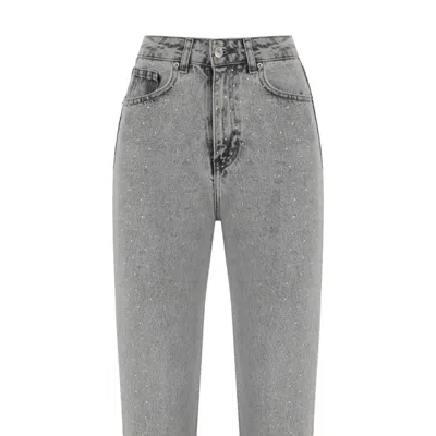 Nocturne High-waisted Jeans In Grey