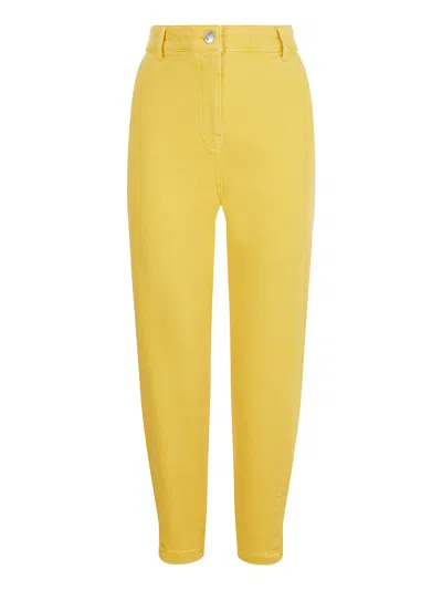 Nocturne Women's High-waisted Mom Jeans In Yellow
