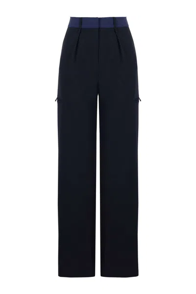 Nocturne High-waisted Pants In Blue