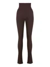 Nocturne High-waisted Pants In Brown