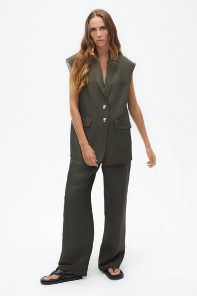 Nocturne High Waisted Pants In Gray