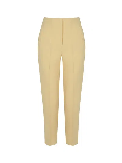Nocturne High-waisted Tapered Pants In Yellow/orange