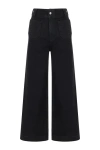 Nocturne High Waisted Wide Leg Jeans In Black