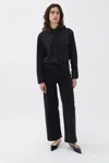 Nocturne High Waisted Wide Leg Jeans In Black