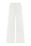 Nocturne High Waisted Wide Leg Jeans In Ivory