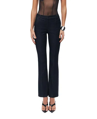 Nocturne High-rise Tailored Straight-leg Pants In Black