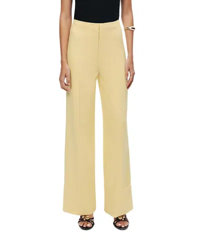 Nocturne High-waist Tailored Wide-leg Pants In Neutral